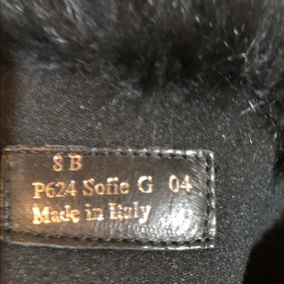 COACH SOFIE Rabbit Fur Trim Monogram, Knee High Platform Snow Boots, Black, Sz 8 - Picture 8 of 8